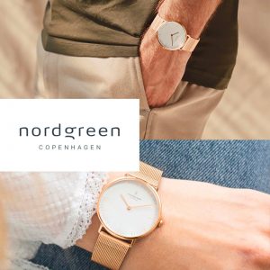 Nordgreenノードグリーン腕時計Nativeセットホワイトダイヤル ローズゴールド グリーンナイロン ブラウンレザー ローズゴールドメッシュ